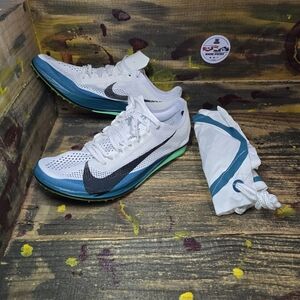 Nike ZoomX Dragonfly 2 Elite White Black Bright Spruce FZ9315-102 Men's Size 6.5